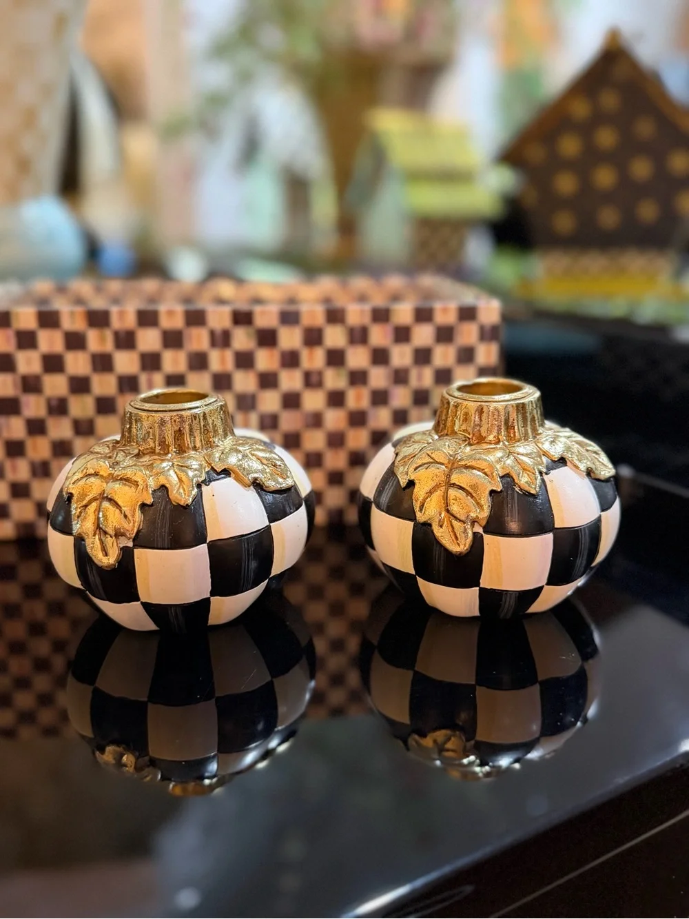 Mackenzie Childs Pumpkin Candle holder